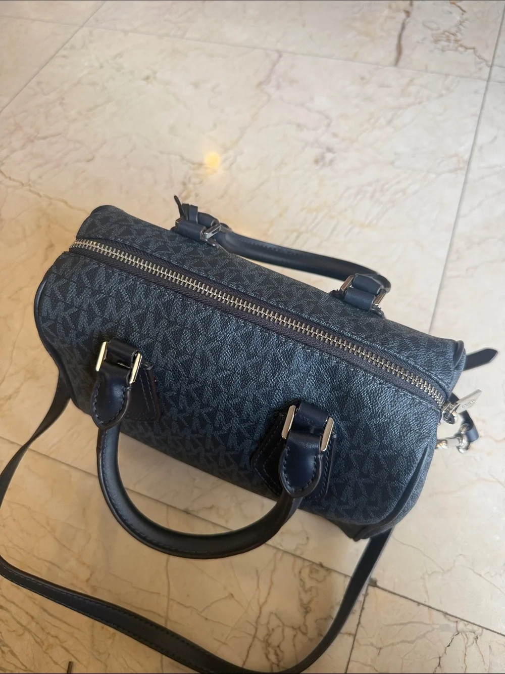 Michael Kors Navy Monogram Mini Satchel BRAND NEW